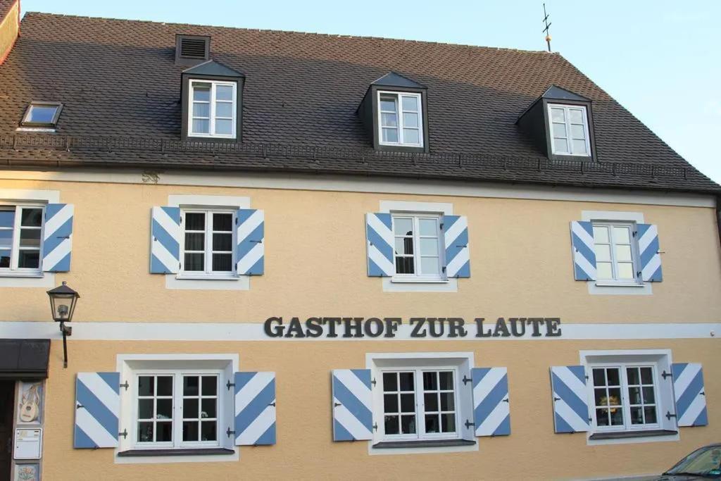 Hotel Und Gasthof Zur Laute Mindelheim Exterior foto